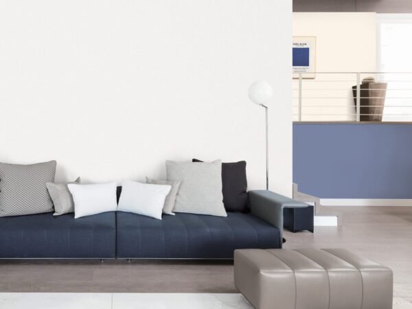 Plain Off White Wallpaper for Living Room Dubai