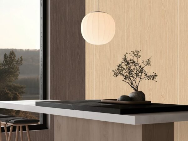 Light Brown Wood Panel Wallpaper Dubai