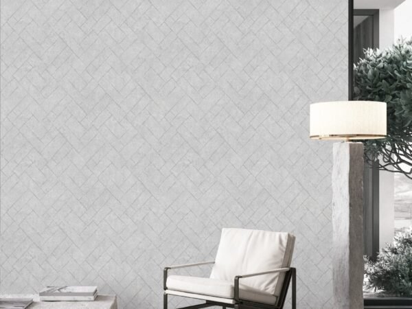 Grey Geometric Textured Wallpaper Dubai