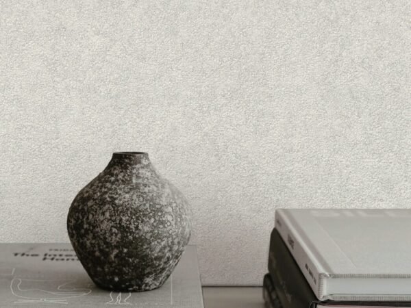 White Textured Fabric Wallpaper Dubai