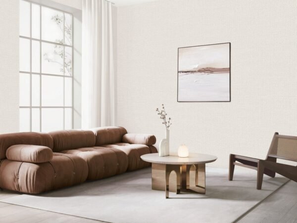 Elegant living room wallpaper home decor with plain textured wall