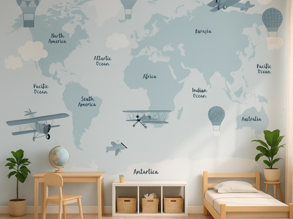 Adventure Map Kids World Wallpaper