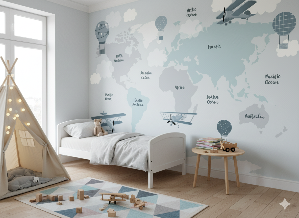 Sleepy Burrow — Luxury Kids Wallpaper Dubai - Image 3