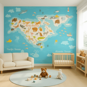 Starlit Haven — Luxury Kids Wallpaper Dubai