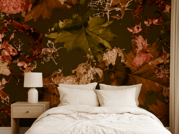 Autumn Veil Botanical Wallpaper