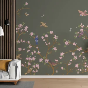 Whispering Herbarium — Luxury Floral Wallpaper Dubai