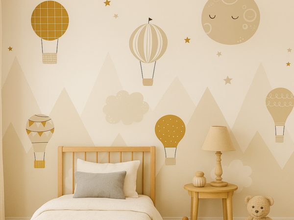 Balloon Dreams Kids Nursery Wallpaper