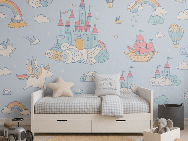 Cloud Castle Kids Wallpaper Dubai