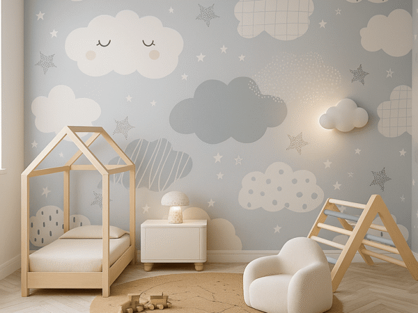 Cloudlet Clouds Kids Wallpaper