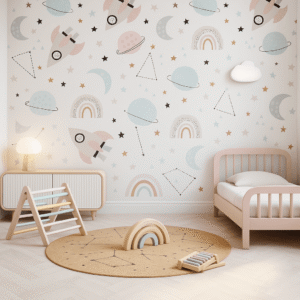 Storybook Compass — Luxury Kids Wallpaper Dubai
