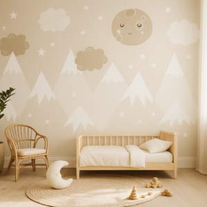 Sleepy Journey — Luxury Kids Wallpaper Dubai