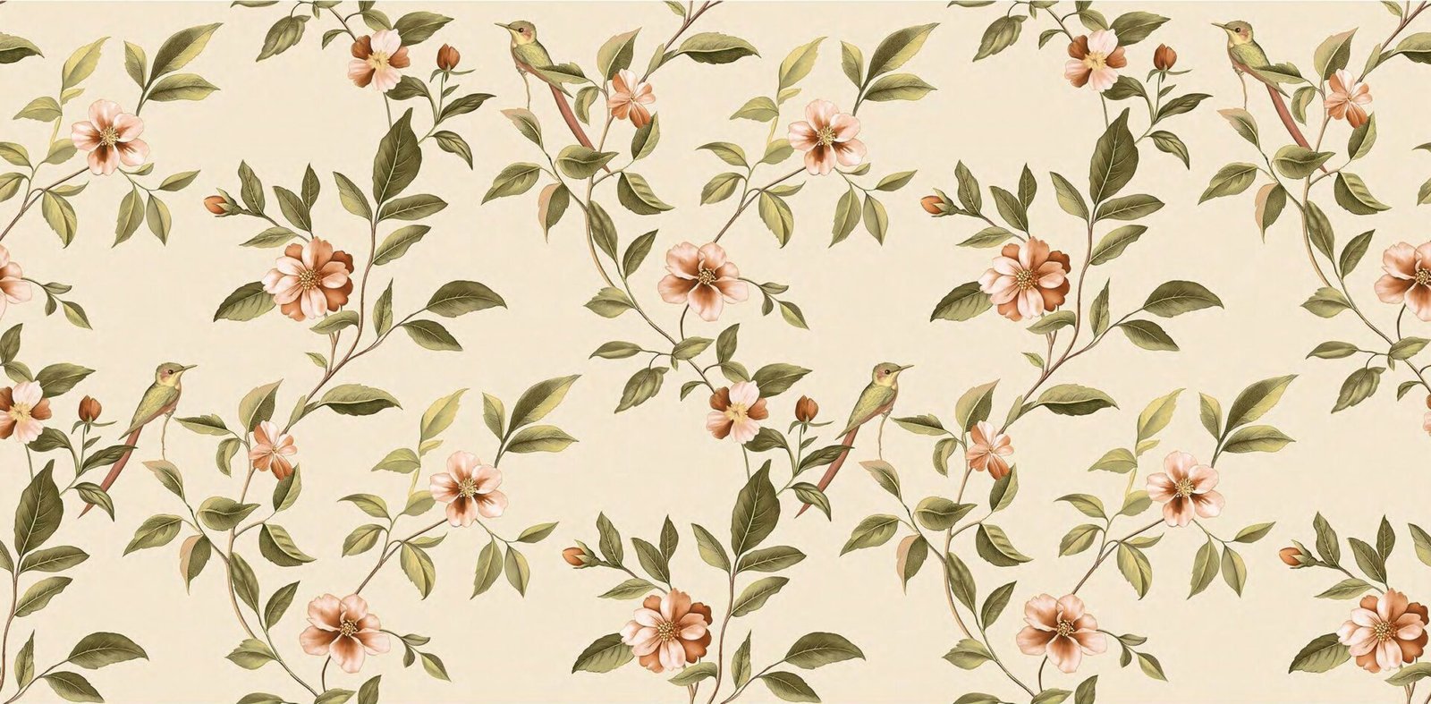 Cottage Blossom — Floral Wallpaper Dubai