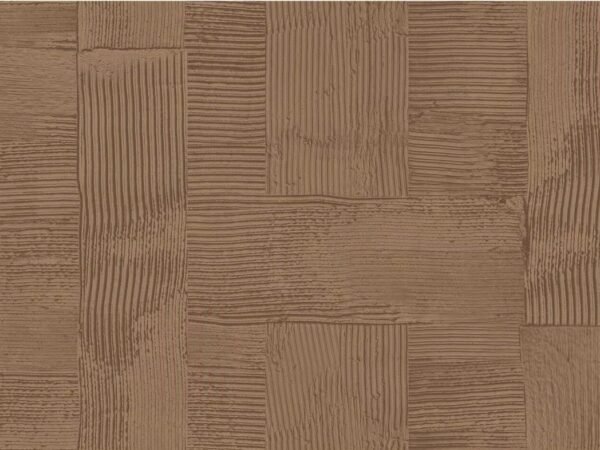 Brown Geometric Basketweave Wallpaper Dubai