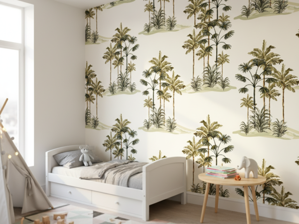 Desert Palms Tropical Wallpaper