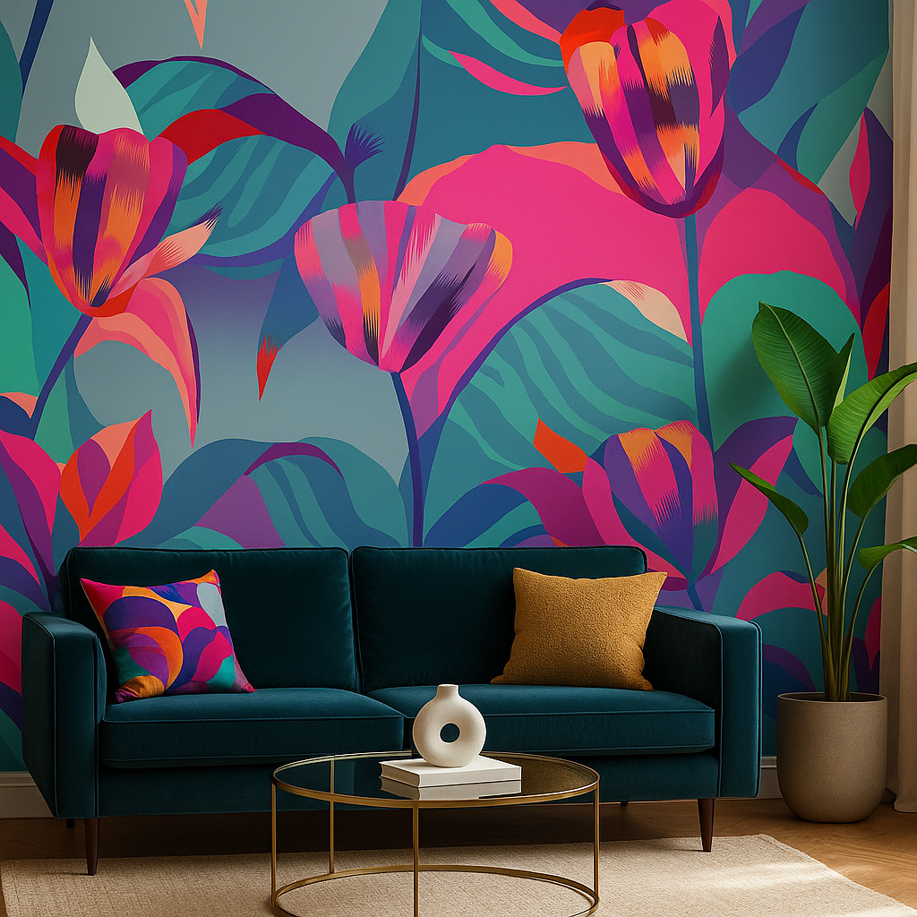Climbing Conservatory — Luxury Floral Wallpaper Dubai