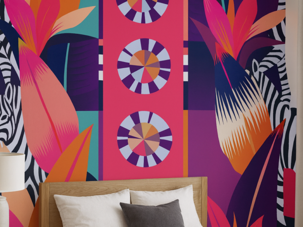Exotic Motion Pattern Wallpaper