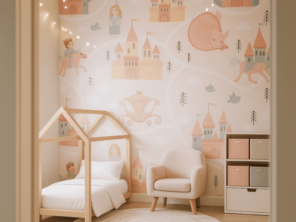 Fairy Grove Castle Fantasy Kids Wallpaper