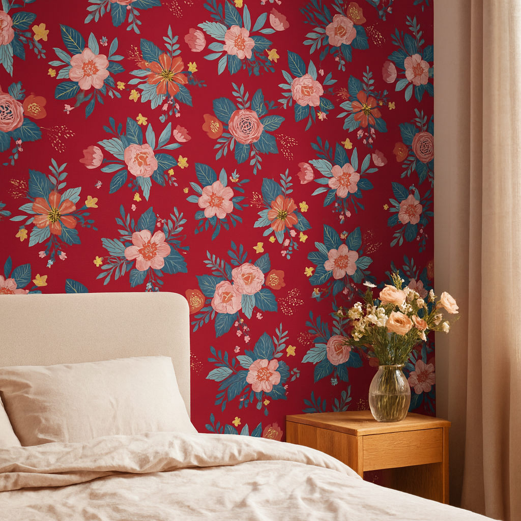 Trailing Garland — Luxury Floral Wallpaper Dubai