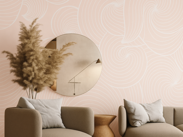 Gentle Zephyr Abstract Pattern Wall Mural