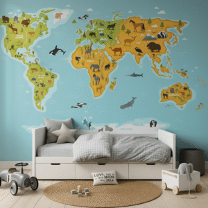 Sleepy Haven — Luxury Kids Wallpaper Dubai