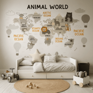Storybook Atlas — Luxury Kids Wallpaper Dubai
