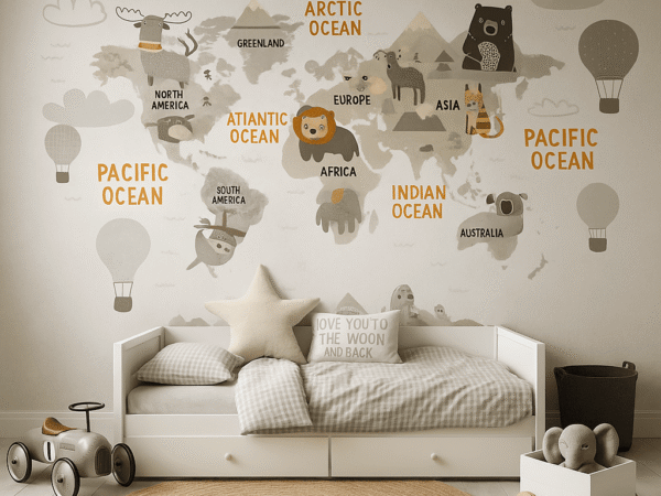 Animal World Kids Wallpaper Dubai