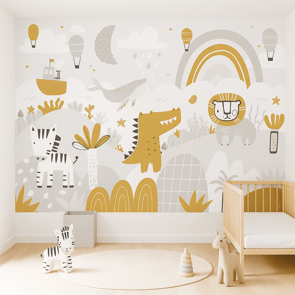 Cloudland Nest — Luxury Kids Wallpaper Dubai