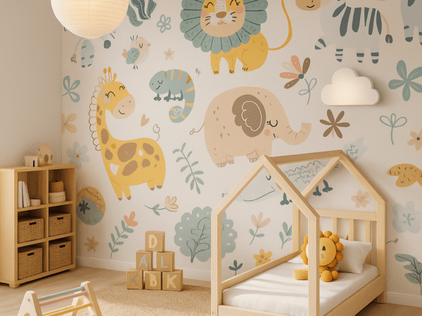 Safari Animals Kids Wallpaper Dubai
