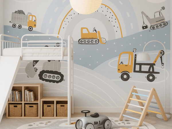 Loader Loop Construction Kids Wallpaper