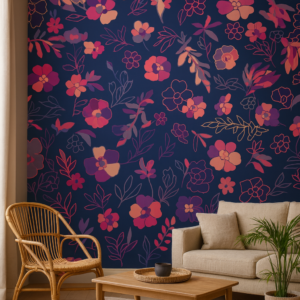 Vintage Bloom — Luxury Floral Wallpaper Dubai