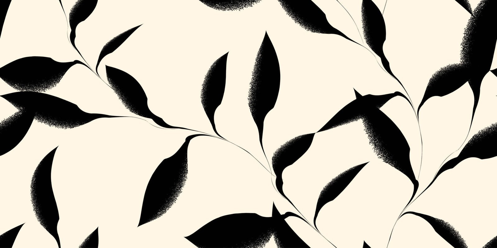 Monochrome Leaf — Luxury Floral Wallpaper Dubai - Image 2