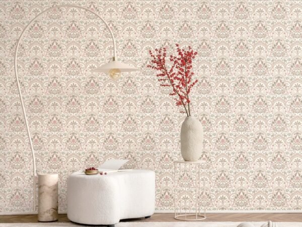 Classic Damask Pattern Wallpaper