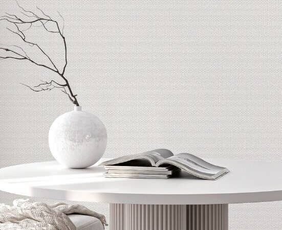 Calm Texture Modern Wallpaper with Round Table Decor