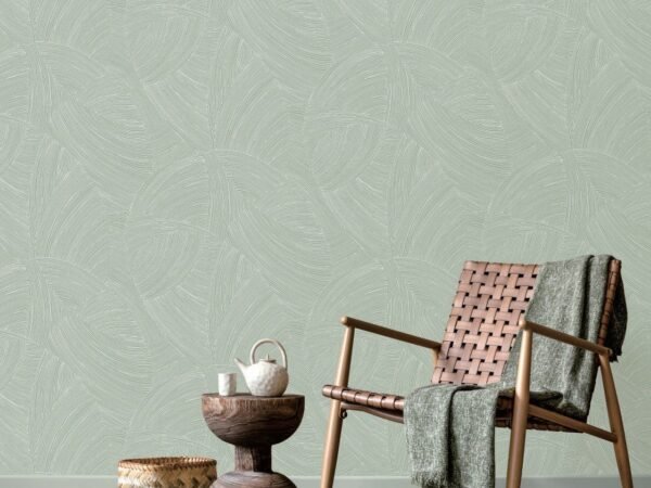Sage Green Textured Wallpaper