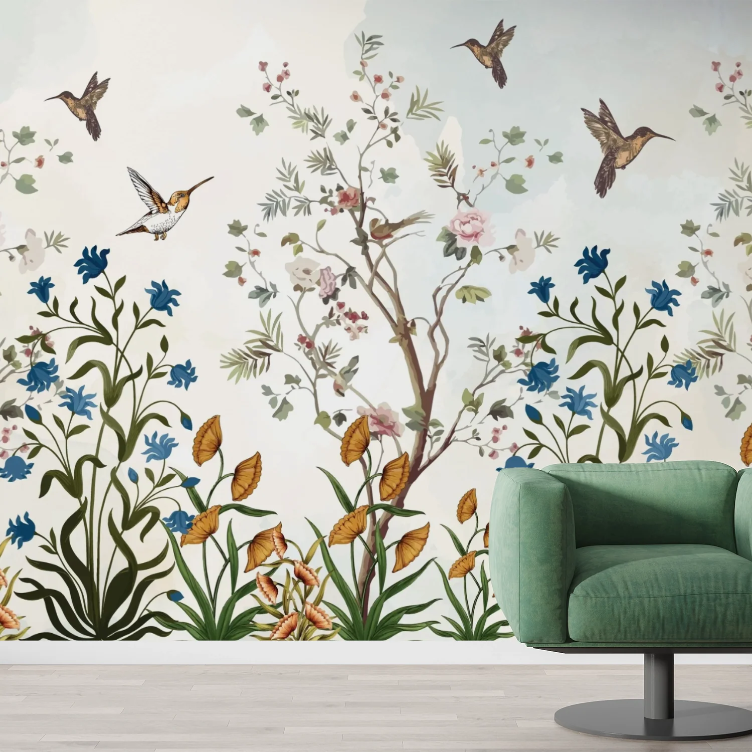 Heirloom Bouquet — Luxury Floral Wallpaper Dubai