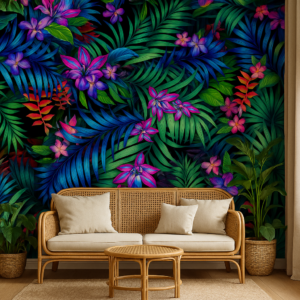 Pressed Wildflower — Luxury Floral Wallpaper Dubai