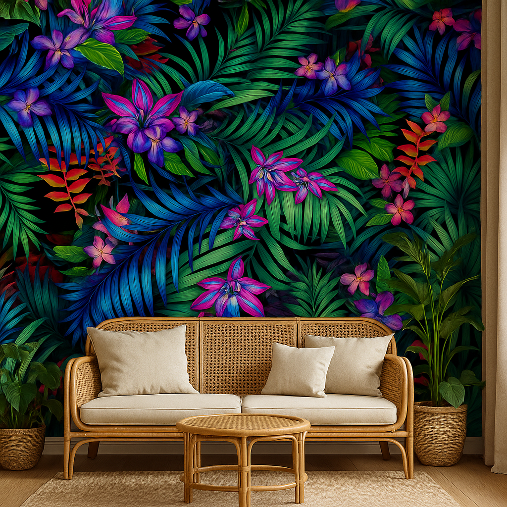 Pressed Wildflower — Luxury Floral Wallpaper Dubai