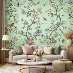 Hand-painted Wildflower — Luxury Floral Wallpaper Dubai