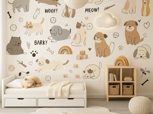 Cute Pets Kids Wallpaper Dubai