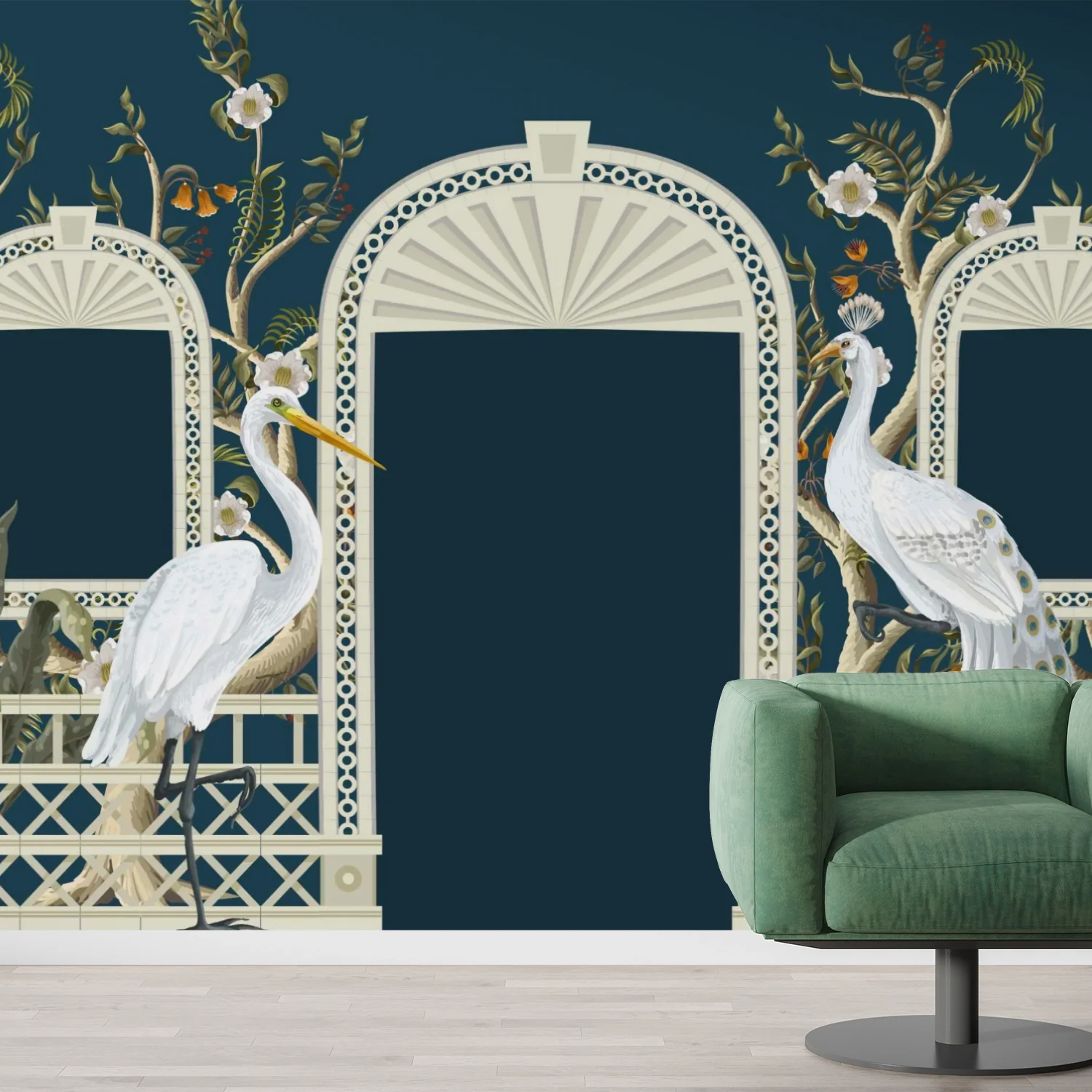 Rambling Floret — Luxury Floral Wallpaper Dubai