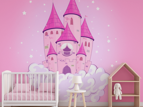 Pink Castle Dream Kids Wallpaper Dubai