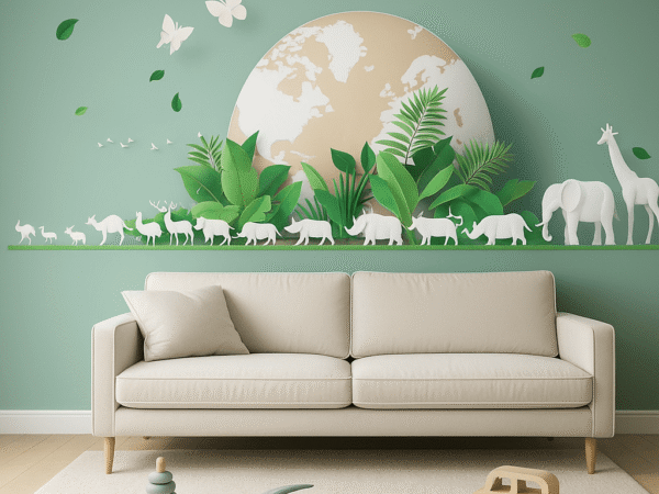 Planet Pals Lounge Kids Wallpaper Dubai