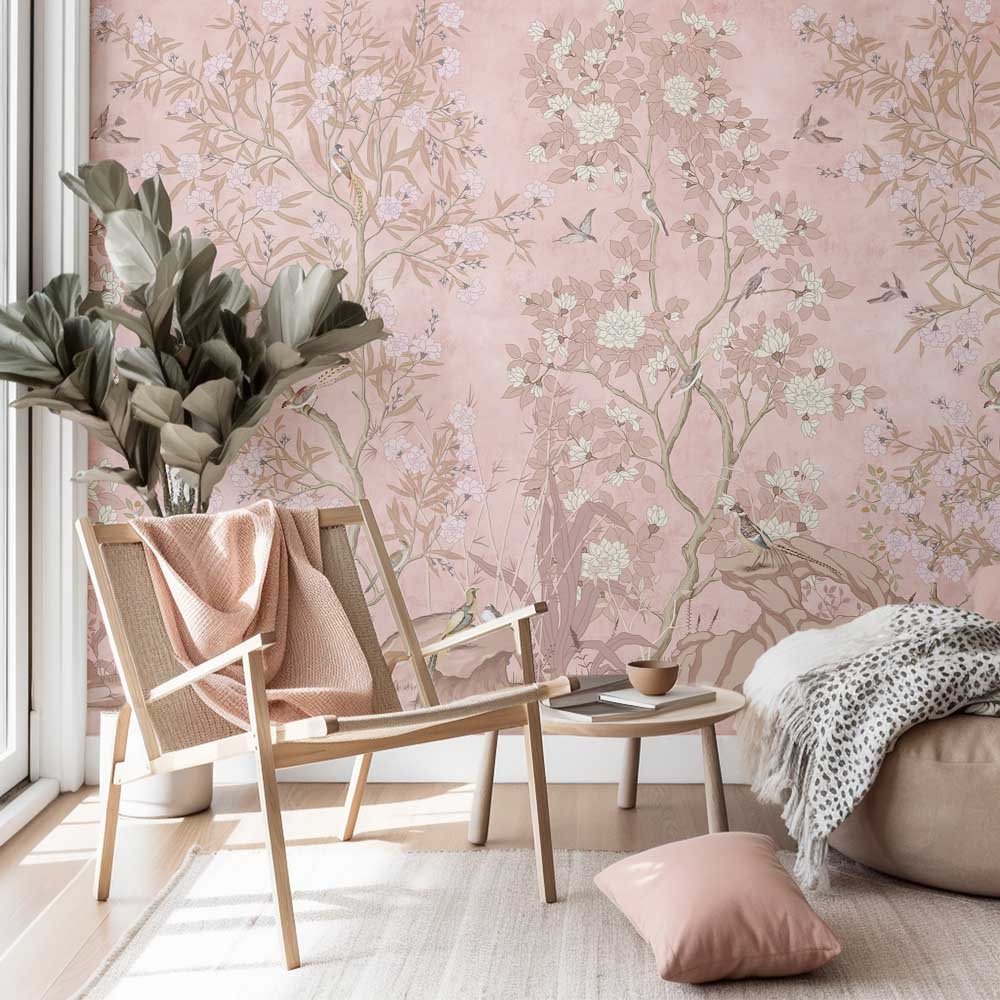 Quiet Bough — Luxury Floral Wallpaper Dubai