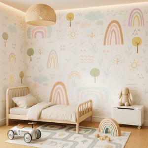 Muted Tessera — Luxury Modern Wallpaper Dubai