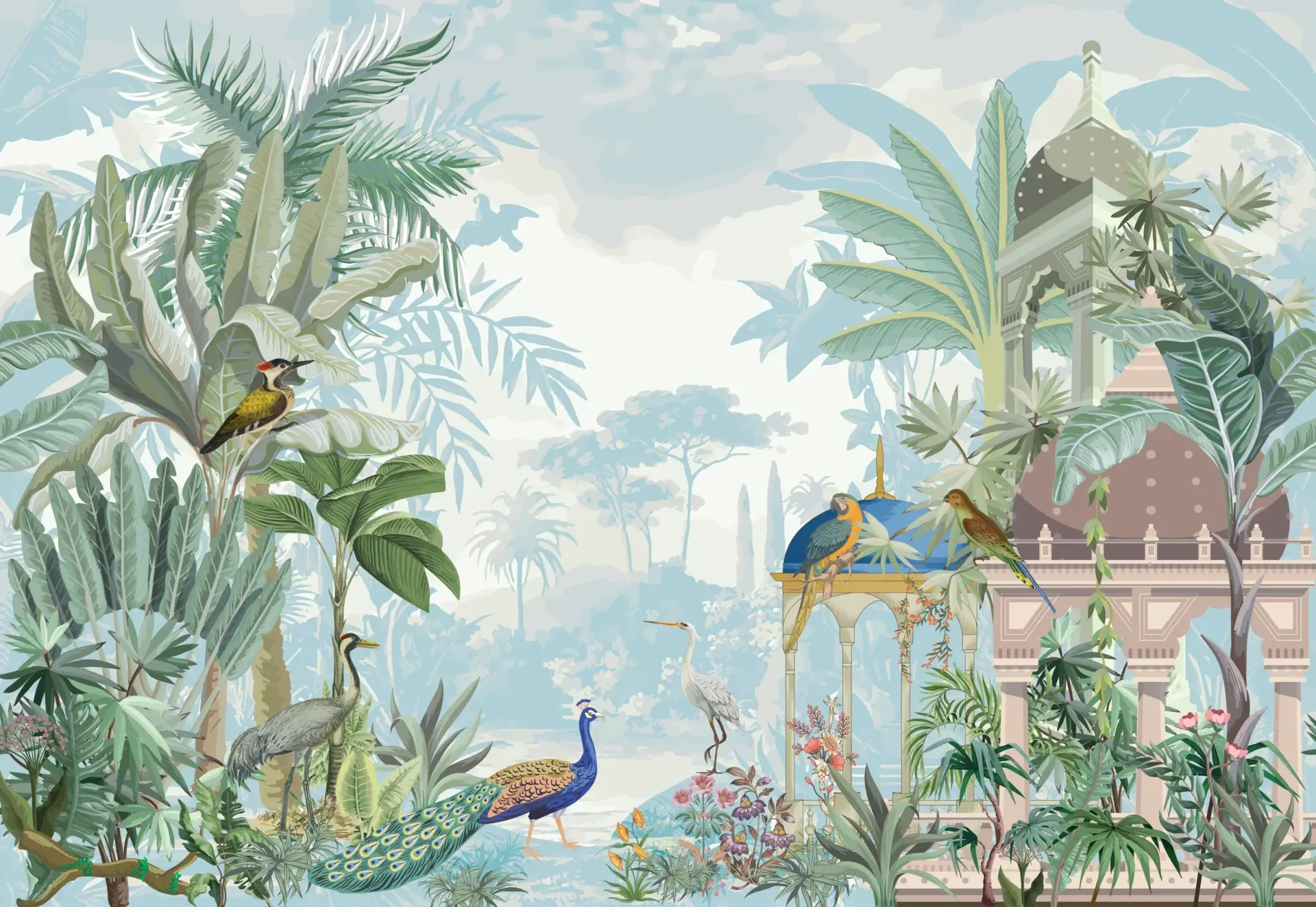Fern Foliage — Luxury Floral Wallpaper Dubai - Image 2