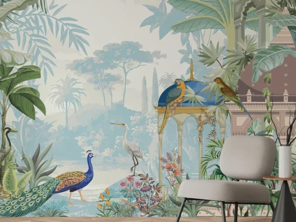 Regal Tropicana Peacock Wallpaper Dubai