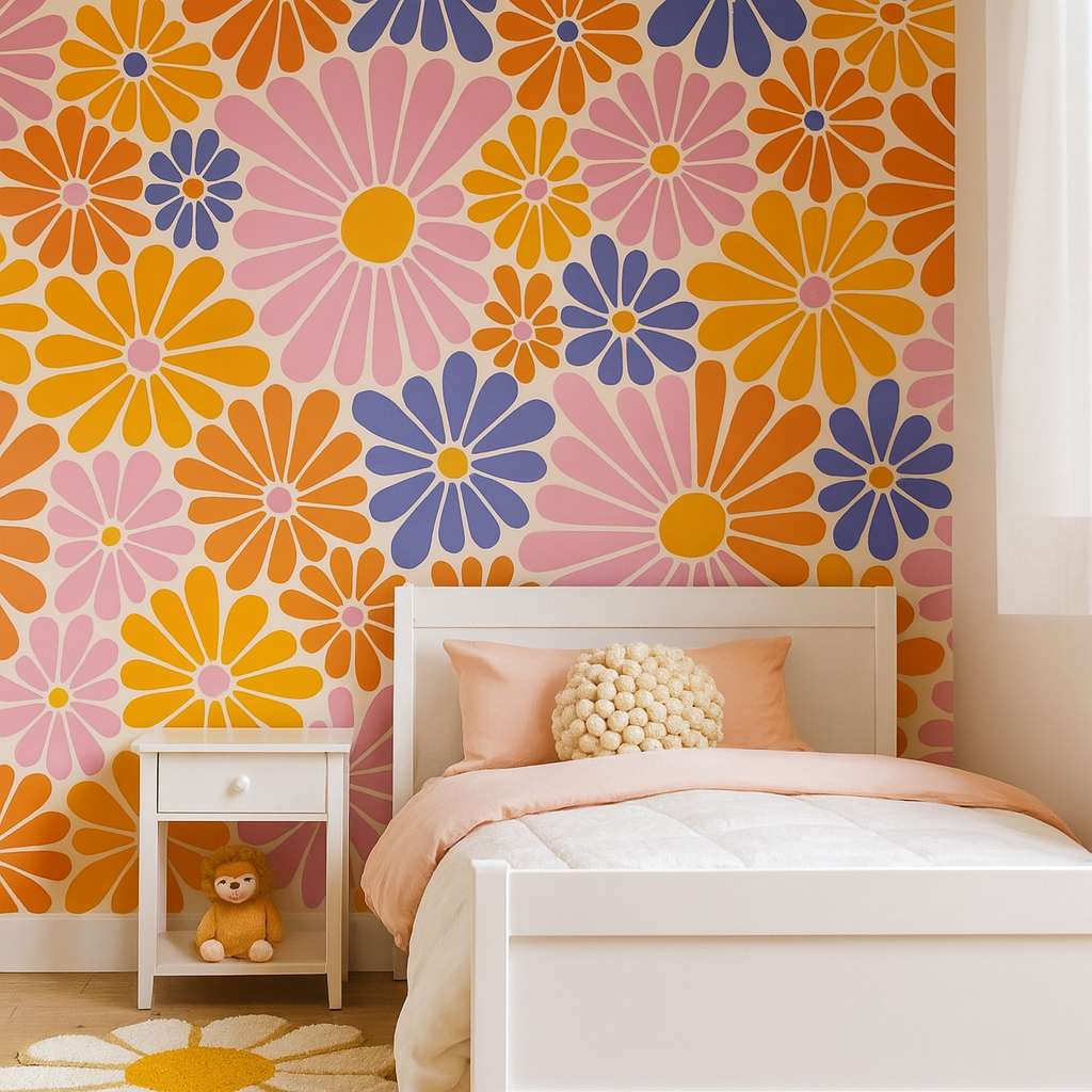 Hand-painted Floret — Luxury Floral Wallpaper Dubai