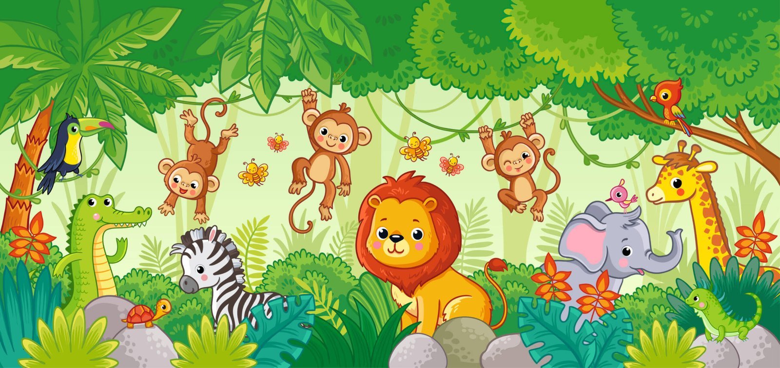Brave Safari — Luxury Kids Wallpaper Dubai - Image 2