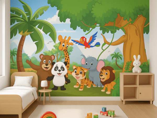Safari Pals Haven Kids Wallpaper Dubai