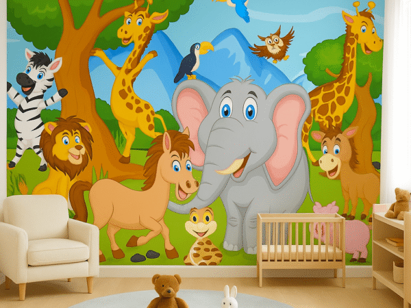 Safari smiles Haven Kids Wallpaper Dubai